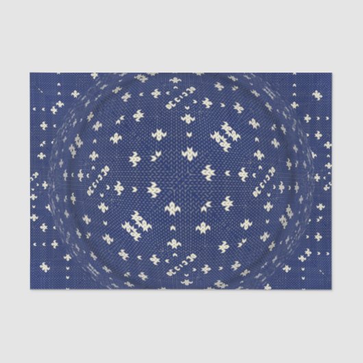 Blue Bandana Nordic Swedish Tissuepapier (Voorkant)