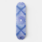 Blue Bandana Pattern Dd Brand Skateboard (Voorkant)