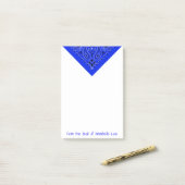 Blue Bandana Post-it® Notes (Op bureau)