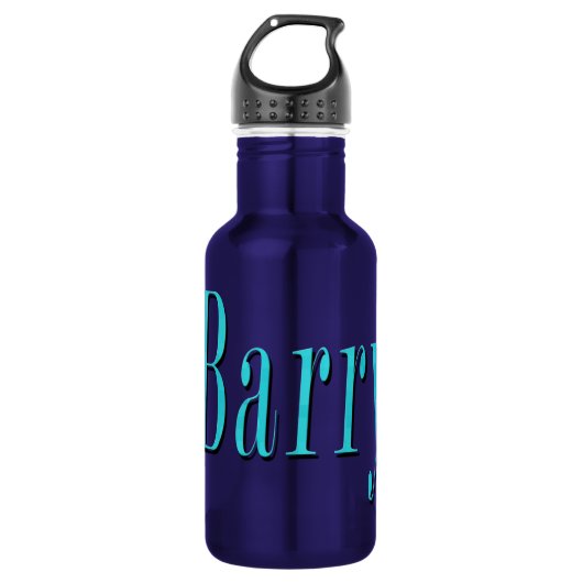 Blue Barry Name Logo, Waterfles (Voorkant)