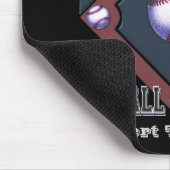 Blue Baseball Cartoon Muismat (Hoek)