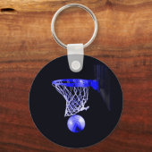 Blue Basketball Sleutelhanger (Voorkant)