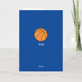 Blue Basketball Sports 11e Anniversaire Carte (Dos)