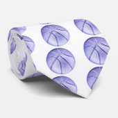 Blue Basketball Stropdas (Opgerold)