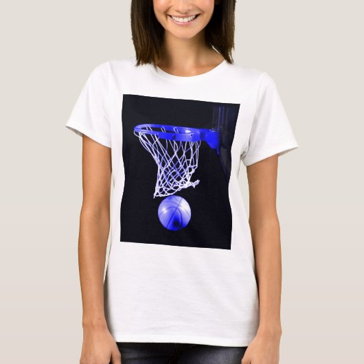 Blue Basketball T-shirt (Voorkant)