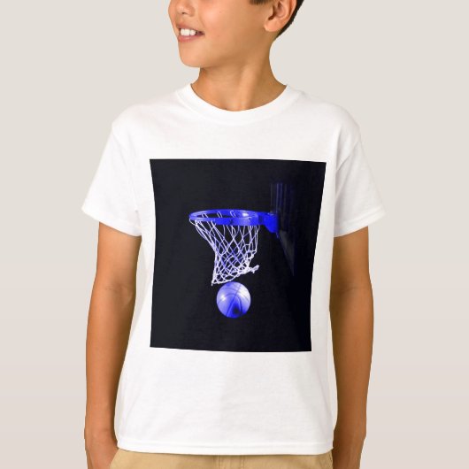 Blue Basketball T-shirt (Voorkant)