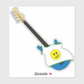 Blue Bass wearing a Happy Face Shirt Sticker (Feuille)