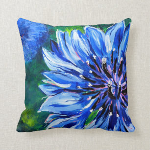 Blue Batchelor Button Square Pillow Kussen
