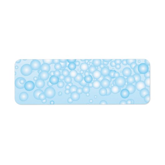 Blue Bath Bubbles Etiket (Voorkant)