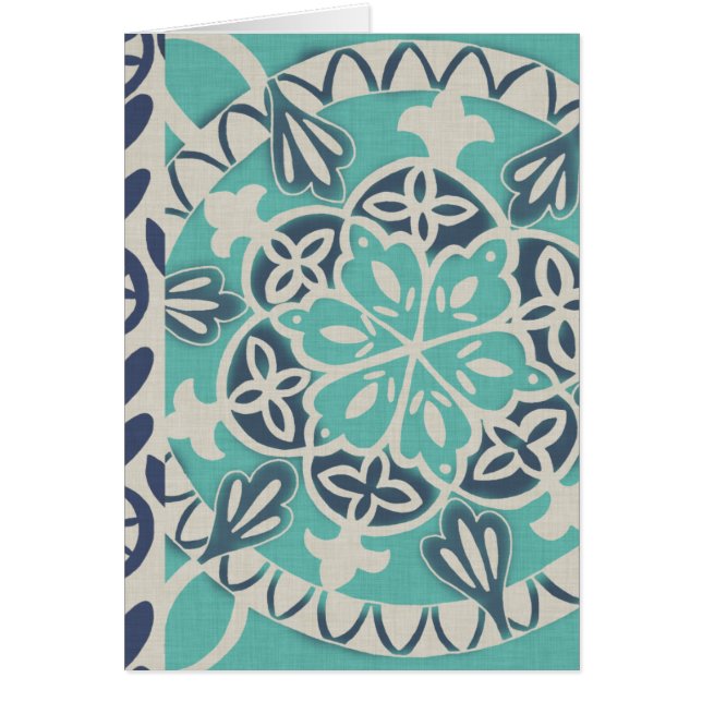 Blue Batik Tile I (Voorkant)