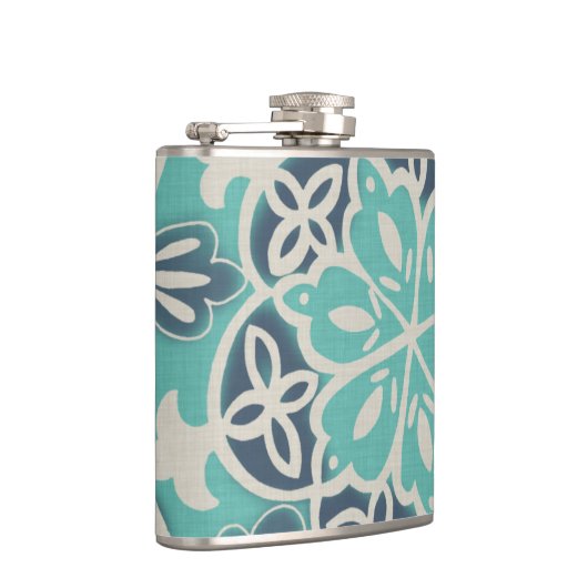 Blue Batik Tile I Heupfles (Rechts)