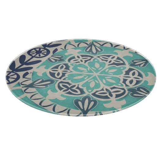 Blue Batik Tile I Snijplank (Hoek)