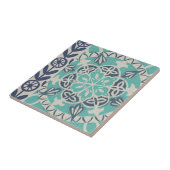Blue Batik Tile I Tegeltje (Zijkant)