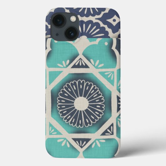 Blue Batik Tile II Case-Mate iPhone Case (Achterkant)