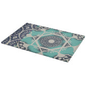 Blue Batik Tile II Snijplank (Hoek)