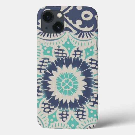 Blue Batik Tile III Case-Mate iPhone Case (Achterkant)