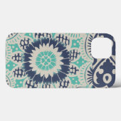 Blue Batik Tile III Case-Mate iPhone Case (Achterkant (horizontaal))