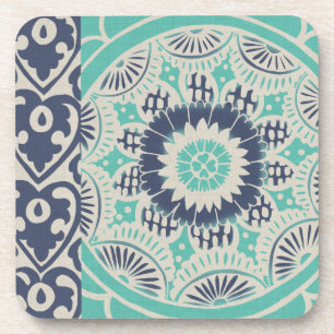 Blue Batik Tile III Onderzetter