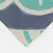 Blue Batik Tile IV Fleece Deken (Hoek)