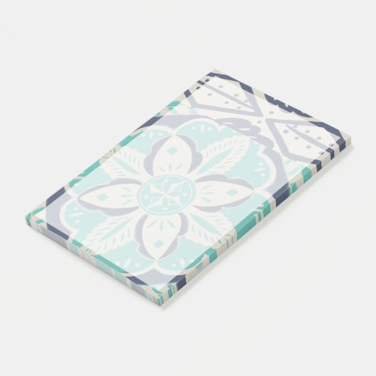 Blue Batik Tile IV Post-it® Notes (Schuin)