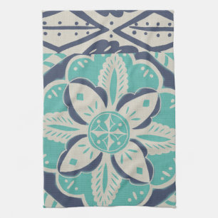 Blue Batik Tile IV Theedoek