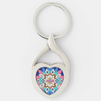 Blue Bayou Hartvormig Sleutelhanger