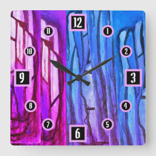 Blue Bayou Square AcrylWall klok