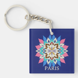 Blue Bayou Square Sleutelhanger