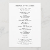 Blue Beach Celebration of Life Funeral Programme (Dos)