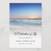 Blue Beach Celebration of Life Funeral Programme (Devant)
