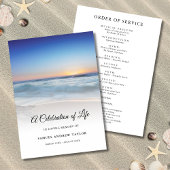 Blue Beach Celebration of Life Funeral Programme
