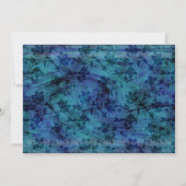 Blue Beach Destination Mariage Invitation (Dos)