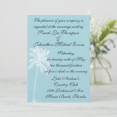 Blue Beach Getaway-uitnodiging 5 x 7 Kaart (Staand voorkant)