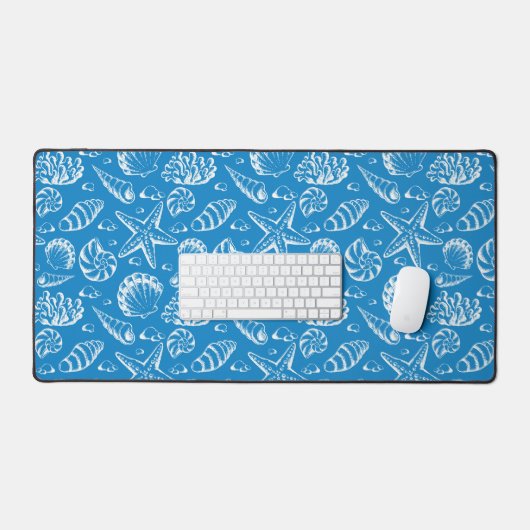Blue Beach Patroon Bureaumat (Keyboard & Muis)