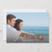 Blue Beach Vrijgezellenfeest Kaart (Achterkant)