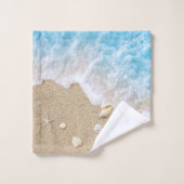 Blue Beach Waves (Gant de toilette)