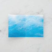 Blue Beach Waves Carte de remerciements (Intérieur)