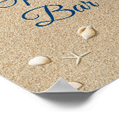 Blue Beach Waves Open Bar-Poster Poster (Hoek)