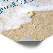 Blue Beach Waves Signale l'affiche du livre d'or 2 (Coin)