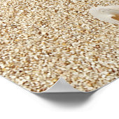 Blue Beach Waves Wedding Poster (Hoek)