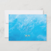 Blue Beach Waves & Zeester RSVP (Achterkant)