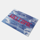 Blue Beach Welkom Deurmat (Schuin)