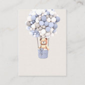 Blue Bear Balloons Baby Books Carte de boîtier (Dos)