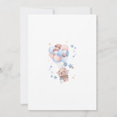 Blue Bear Spanish Baby Shower Boy invitation (Dos)
