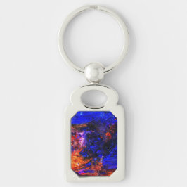 Blue Beast Running Fire Sleutelhanger