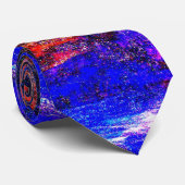 Blue Beast Running Fire Stropdas (Opgerold)