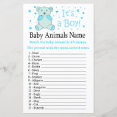 Blue beer Baby Animals Name Game (Voorkant)