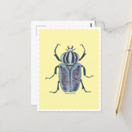 Blue Beetle Aquarel Briefkaart