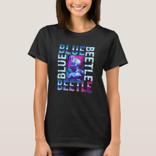 Blue Beetle doordachte kant Uitzicht Neon City Ret T-shirt