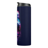 Blue Beetle Retrowave Stadslampjes Thermosbeker (Geroteerd rechts)